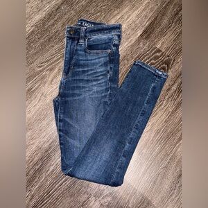 American Eagle High Rise Skinny Jeans Jegging Size 00 Short
